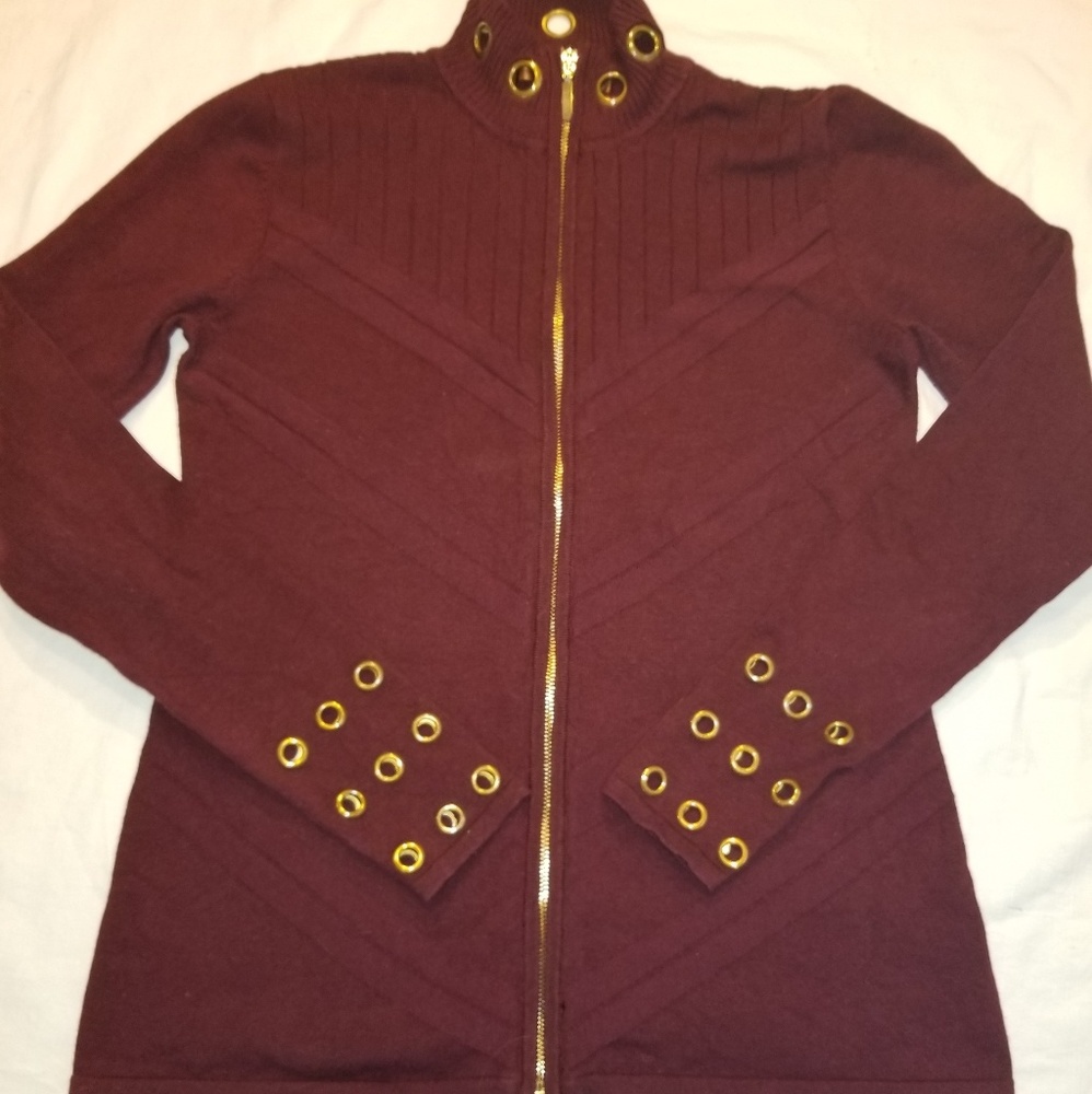 Belldini Women's zip up turtle neck sweater size S